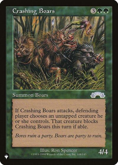 Crashing Boars (The List) from LIST #EXO-108, Magic: The Gathering card