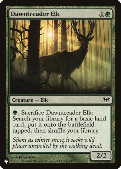 Dawntreader Elk (The List) from PLST #DKA-111, Magic: The Gathering card