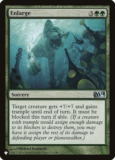 Enlarge (The List) from LIST #M14-170, Magic: The Gathering card