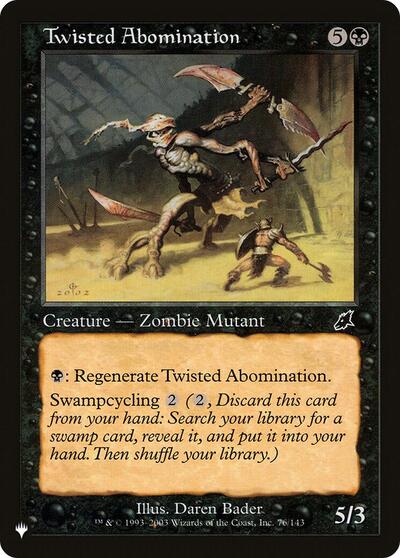 Twisted Abomination (The List) PLST SCG-76 Magic card