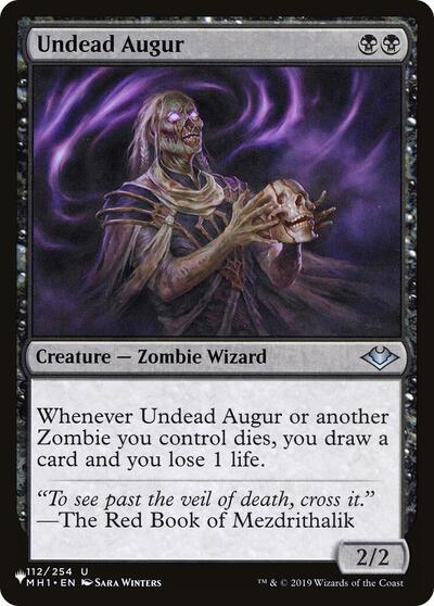 Undead Augur (The List) from LIST #MH1-112, Magic: The Gathering card