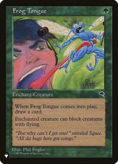 Frog Tongue (The List) from PLST #TMP-228, Magic: The Gathering card