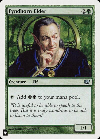 Fyndhorn Elder (The List) from LIST #8ED-251, Magic: The Gathering card
