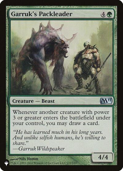 Garruk's Packleader (The List) from LIST #M11-177, Magic: The Gathering card