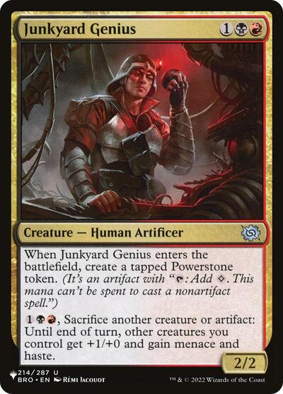 Junkyard Genius (The List) from PLST #BRO-214, Magic: The Gathering card