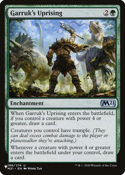 Garruk's Uprising (The List) from LIST #M21-186, Magic: The Gathering card