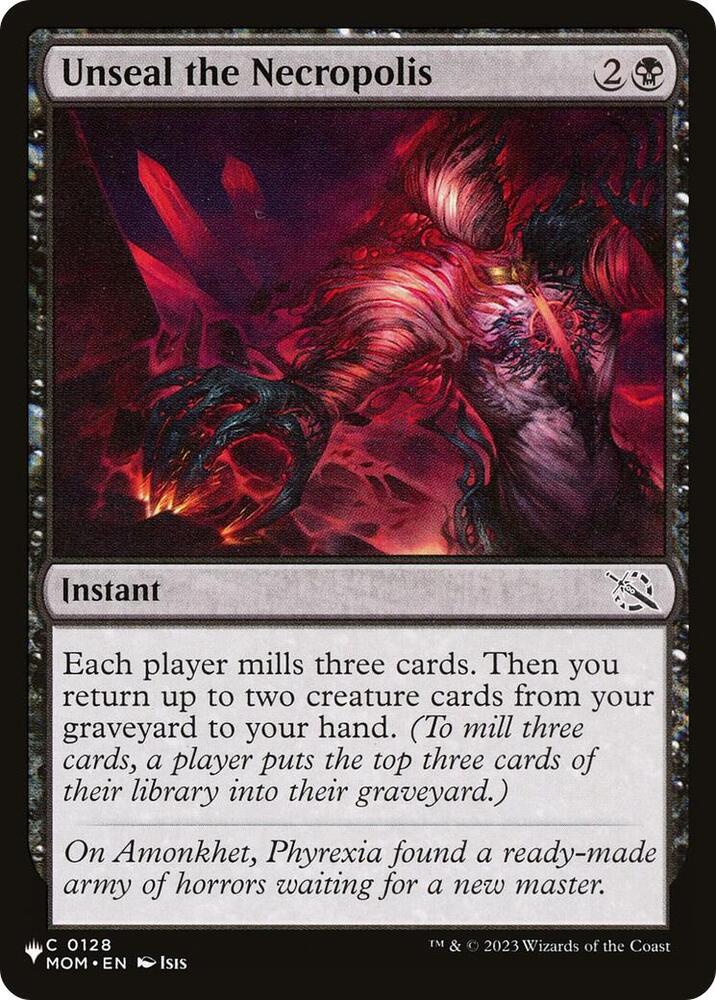 Unseal the Necropolis #MOM-128 — The List