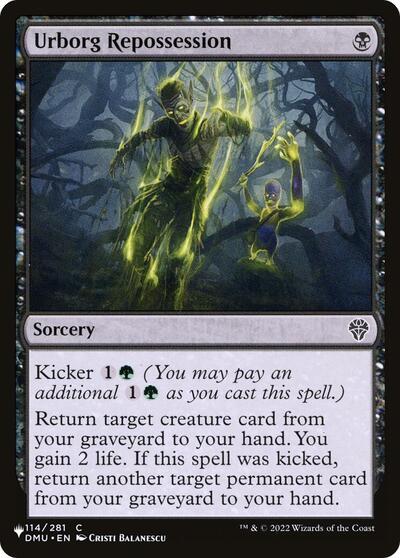 Urborg Repossession (The List) from PLST #DMU-114, Magic: The Gathering card