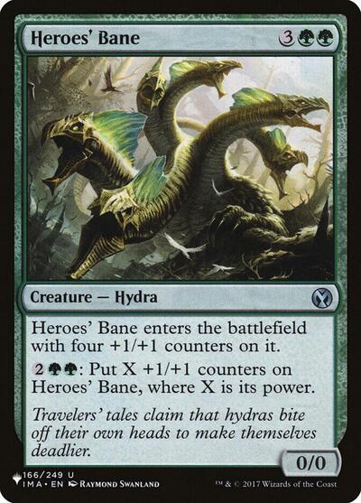 Heroes' Bane (The List) from PLST #IMA-166, Magic: The Gathering card