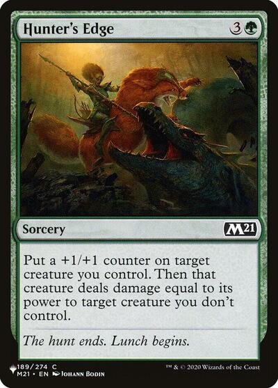 Hunter's Edge (The List) from LIST #M21-189, Magic: The Gathering card
