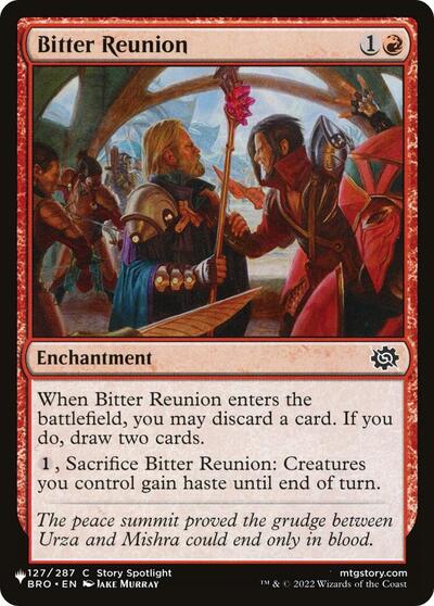 Bitter Reunion (The List) from PLST #BRO-127, Magic: The Gathering card