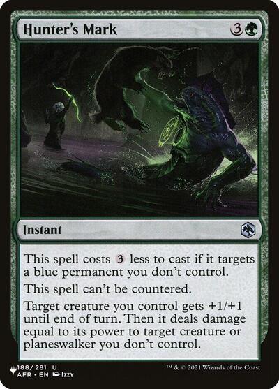 Hunter's Mark (The List) from PLST #AFR-188, Magic: The Gathering card