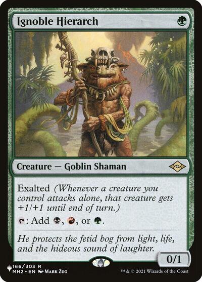 Ignoble Hierarch (The List) from PLST #MH2-166, Magic: The Gathering card