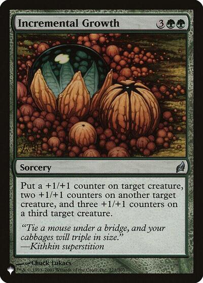 Incremental Growth (The List) from PLST #LRW-221, Magic: The Gathering card