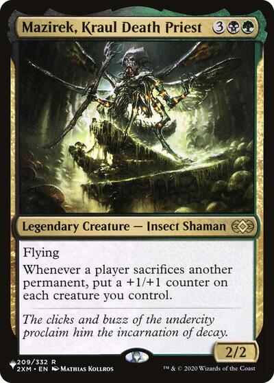 Mazirek, Kraul Death Priest (The List) from LIST #2XM-209, Magic: The Gathering card