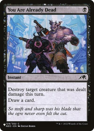 You Are Already Dead (The List) from PLST #NEO-129, Magic: The Gathering card