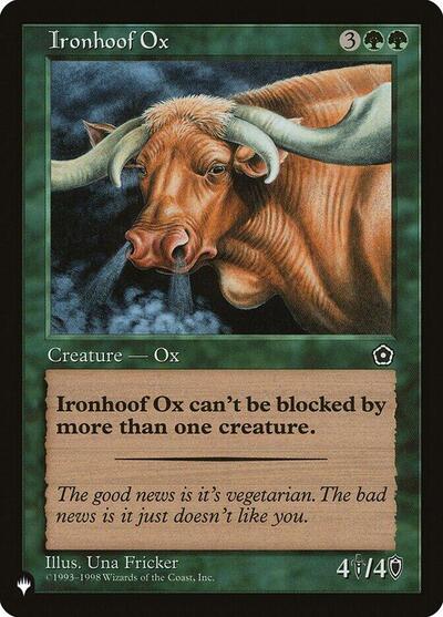 Ironhoof Ox (The List) from LIST #P02-130, Magic: The Gathering card