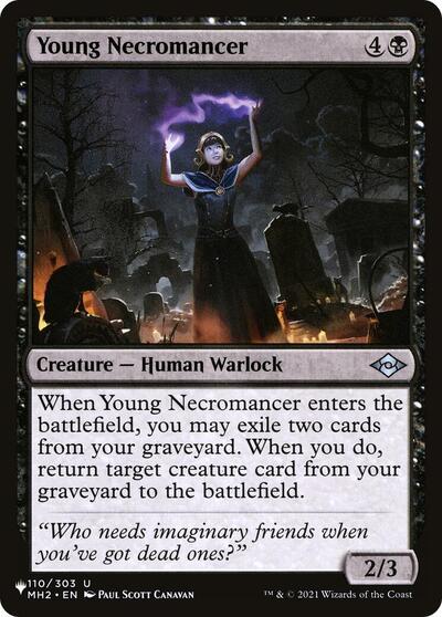 Young Necromancer (The List) from LIST #MH2-110, Magic: The Gathering card