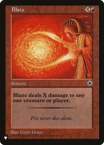 Blaze (The List) PLST POR-118 Magic card