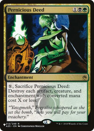 Pernicious Deed (The List) from LIST #A25-212, Magic: The Gathering card