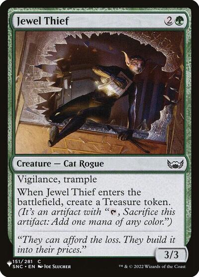 Jewel Thief (The List) from PLST #SNC-151, Magic: The Gathering card