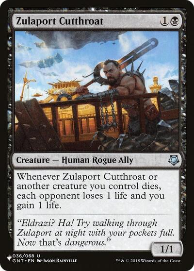 Zulaport Cutthroat (The List) PLST GNT-36 Magic card