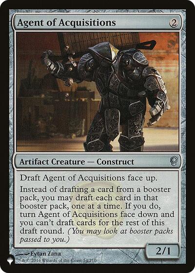 Agent of Acquisitions (The List) from PLST #CNS-54, Magic: The Gathering card