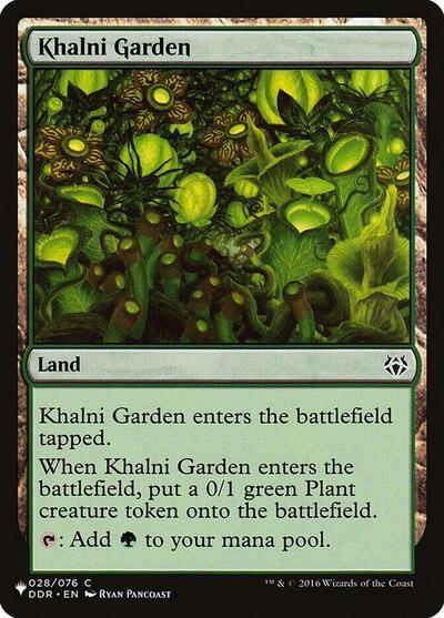 Khalni Garden (The List) from LIST #DDR-28, Magic: The Gathering card