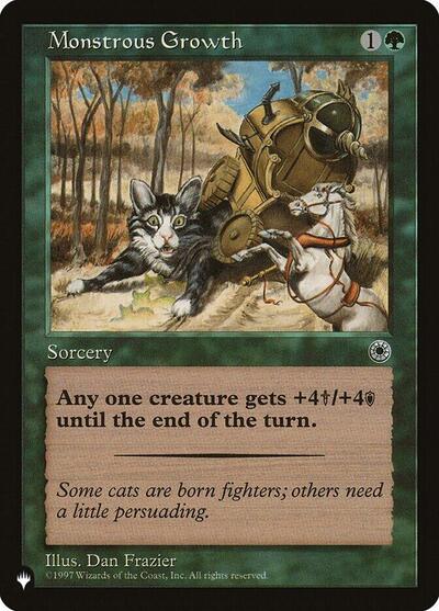 Monstrous Growth (The List, Flavor Text) from PLST #POR-173, Magic: The Gathering card