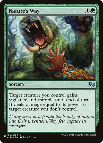 Nature's Way (The List) from LIST #KLD-162, Magic: The Gathering card