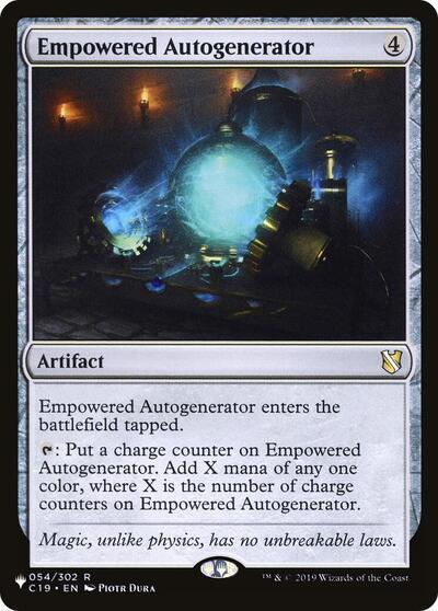Empowered Autogenerator (The List) from LIST #C19-54, Magic: The Gathering card