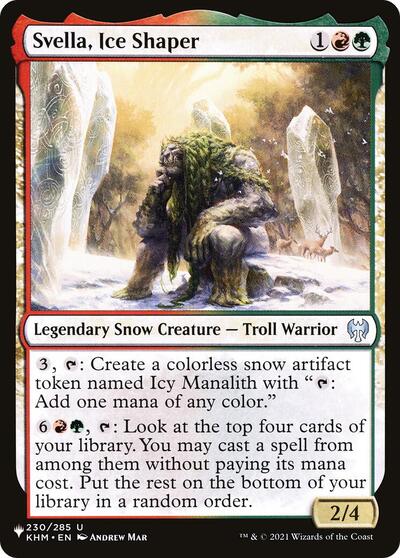 Svella, Ice Shaper (The List) from PLST #KHM-230, Magic: The Gathering card