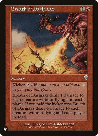 Breath of Darigaaz (The List) from PLST #INV-138, Magic: The Gathering card