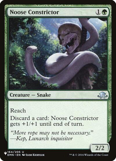 Noose Constrictor (The List) from PLST #EMN-164, Magic: The Gathering card