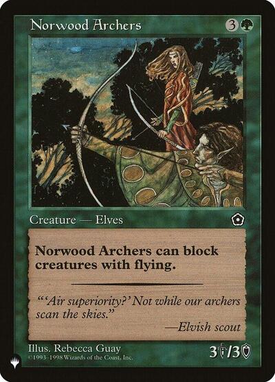 Norwood Archers (The List) from LIST #P02-136, Magic: The Gathering card