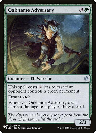 Oakhame Adversary (The List) from PLST #ELD-167, Magic: The Gathering card