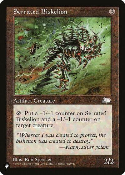 Serrated Biskelion (The List) from PLST #WTH-156, Magic: The Gathering card