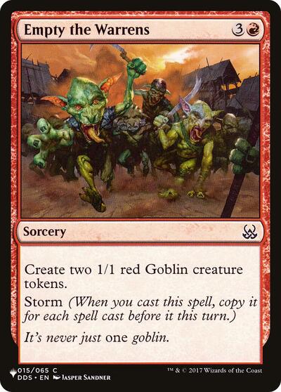 Empty the Warrens (The List) from LIST #DDS-15, Magic: The Gathering card