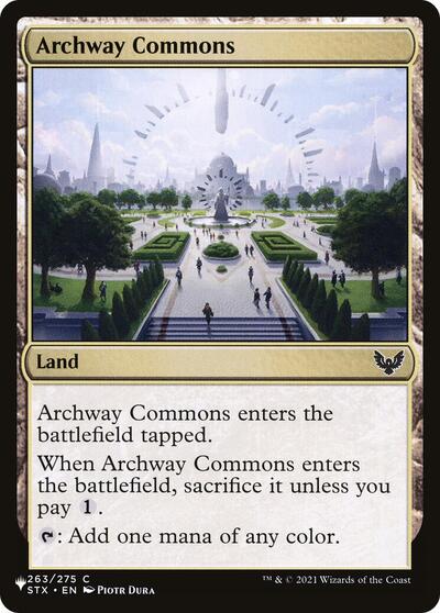 Archway Commons (The List) from PLST #STX-263, Magic: The Gathering card