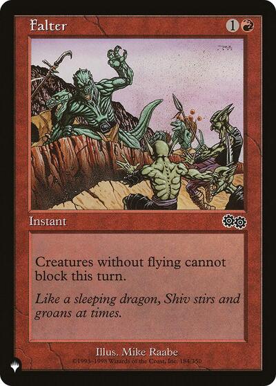 Falter (The List) from PLST #USG-184, Magic: The Gathering card