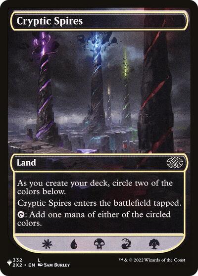 Cryptic Spires (The List) from PLST #2X2-332, Magic: The Gathering card