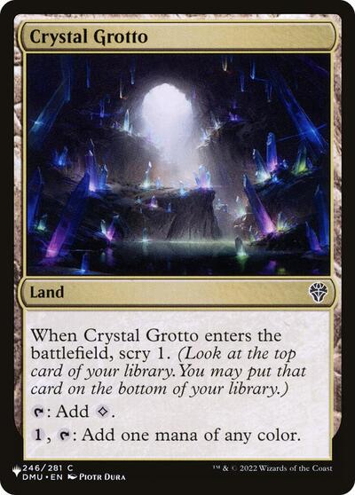 Crystal Grotto (The List) PLST DMU-246 Magic card