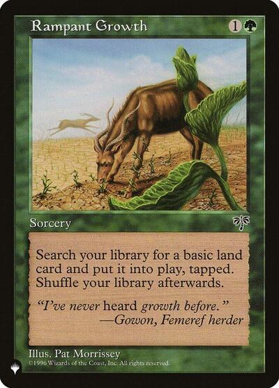 Rampant Growth (The List, from MIR) from LIST #MIR-235, Magic: The Gathering card