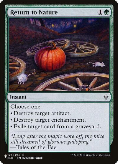 Return to Nature (The List) PLST ELD-173 Magic card