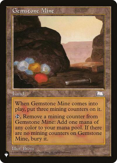 Gemstone Mine (The List, from WTH) from PLST #WTH-164, Magic: The Gathering card