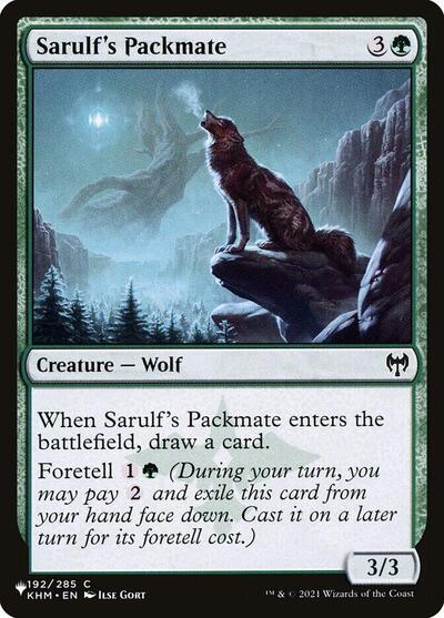 Sarulf's Packmate (The List) PLST KHM-192 Magic card