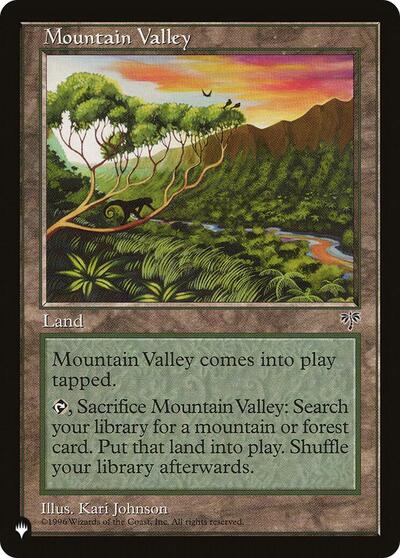 Mountain Valley (The List) from PLST #MIR-328, Magic: The Gathering card