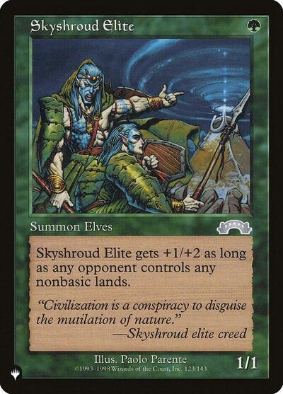 Skyshroud Elite (The List) from PLST #EXO-123, Magic: The Gathering card