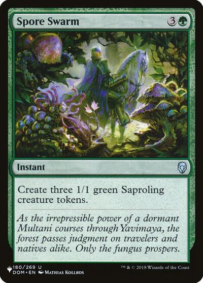 Spore Swarm (The List) from PLST #DOM-180, Magic: The Gathering card