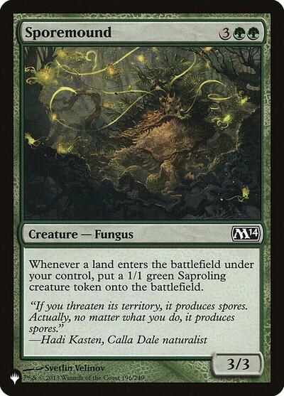 Sporemound (The List) from PLST #M14-196, Magic: The Gathering card
